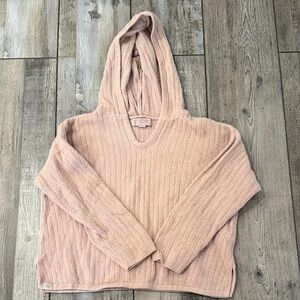 Barefoot Dreams Girls Ribbed Hooded Sweater